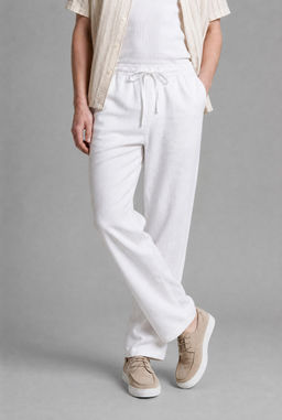 %100 Keten W_de Leg Pantolon - Defacto фото 7