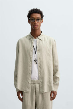 100% LINEN SHIRT - Zara фото 26