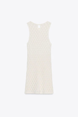 CUTWORK HALTER SHORT DRESS - Zara фото 2