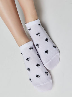 Цена за 2 пары. Носки Короткие CONTE ACTIVE Носки женские (короткие) белый-черный