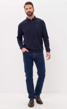 Поло д/р F421-07-7021 d.blue - Fine joyce фото 9