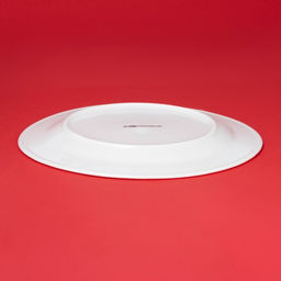 Тарелка новогодняя Доляна «Сани Деда Мороза», d=25.5 см, фарфор, цвет белый