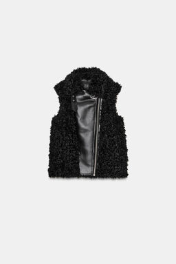 REVERSIBLE FAUX SHEARLING GILET ZW COLLECTION - Zara фото 3