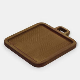 Доска деревянная для подачи «Авторская», с ручкой, 24×28×1.8 см, берёза