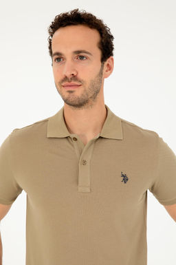 Мужская базовая футболка цвета хаки Неожиданная скидка в корзине - U.s. polo assn фото 2