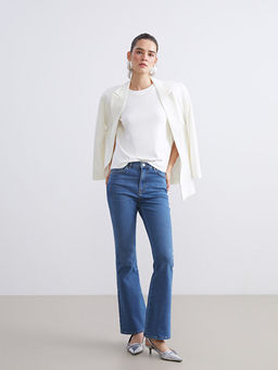 Flare Kad?n Jean Pantolon