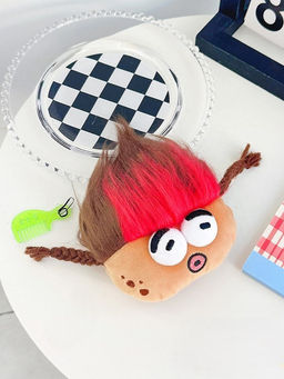 Плюшевый кошелек "Potato family", red