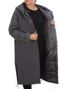 21085 GREY Куртка зимняя двухсторонняя женская облегченная SNOW CLARITY - Fashion фото 18