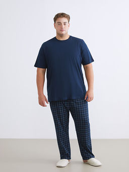 B?y?k Beden Standart Kal?p Ekose Erkek Pijama Alt