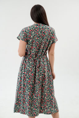 Платье женское из кулирки Миранда цветик макси - Амадэль фото 9