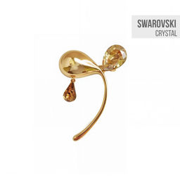 Брошь с кристаллами Swarovski