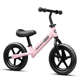 Беговел 12" Rocket R0044NEW-PK, колеса EVA, цвет розовый