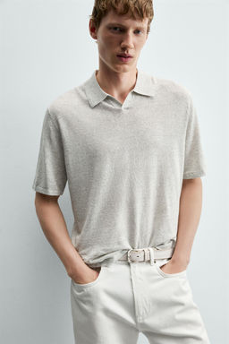 POLO PUNTO C??AMO - ALGOD?N / Gris vigor?