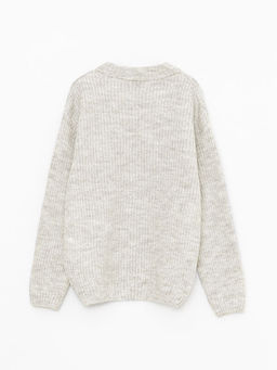 Bisiklet Yaka Basic Uzun Kollu Erkek ?ocuk Triko Kazak - Waikiki фото 2