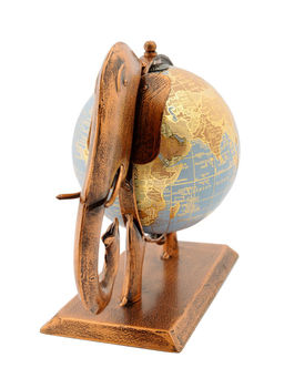 Статуэтка Слон с глобусом № Ст34 - Ганг фото 2