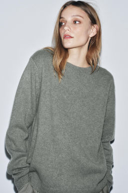 100% CASHMERE REGULAR FIT SWEATER - Zara фото 4