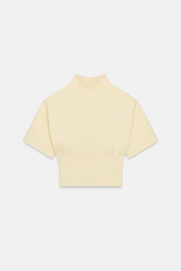 KNIT JUMPER WITH SHOULDER PADS AND SHORT SLEEVES - Zara фото 12