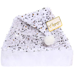 Цена за 2 шт. Колпак новогодний "Сияние", Серебро