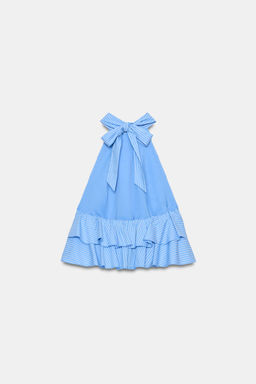 TOP POPEL?N VOLANTES RAYAS / Azul tinta - Zara фото 5