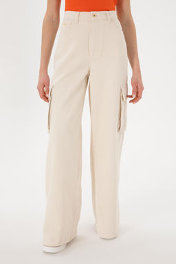 Kad_n Ekru Jean Pantolon Sepette S_rpriz _ndirim - U.s. polo assn фото 2