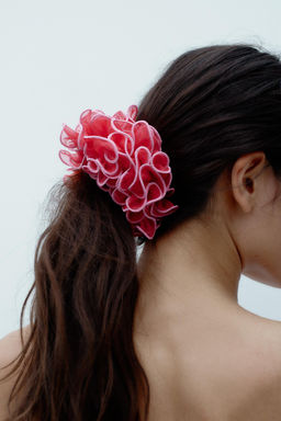 CONTRAST CHIFFON MAXI SCRUNCHIE