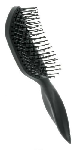 Dewal Щетка для укладки вогнутая продувная / BR69539 Black, черный