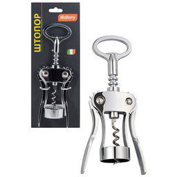 Штопор SEMPLICE, метал ручка, Mallony арт.984038