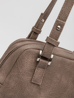 Серо-коричневая сумка классическая S.Lavia  фото 6