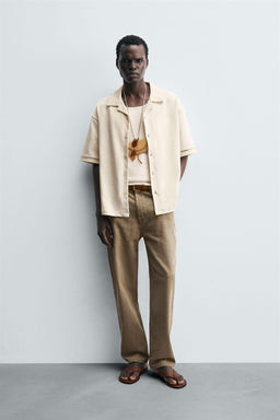 COMFORT SHIRT WITH OPENWORK DETAIL