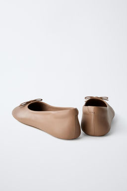 LEATHER BALLERINAS LIMITED EDITION - Zara фото 5