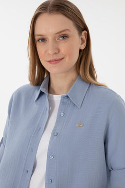 Kad_n Mavi Uzun Kollu G_mlek Sepette S_rpriz _ndirim - U.s. polo assn фото 2