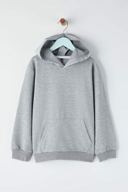 Siyah-Gri 2li Pamuklu Regular Basic Erkek Cocuk Orme Sweatshirt TKDAW26SW00055 - Trendyolmilla фото 6