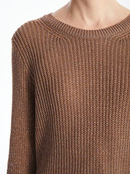 Bisiklet Yaka Ajurlu Kad?n Triko Kazak