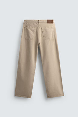JEANS LIGEROS ALGOD?N - C??AMO / Beige vigor? - Zara фото 8