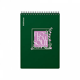 Цена за 2 шт. Блокнот с пластиковой обложкой на спирали ErichKrause Floral Soul, А5, 80 листов, клетка