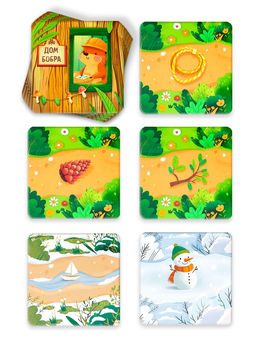 Настольная игра «Дом бобра», развивающая, 5+, 108 карт