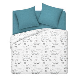 КПБ Традиция 2 спальный с европростыней, поплин, 100% хлопок, пл.110 гр./кв.м Ботанический сад Пододеяльник 177*217, простыня 217*240, наволочка 70*70 (2 шт.)  фото 14