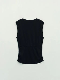 Футболка из вискозы с драпировкой / Zarina фото 8