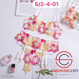 Женский прозрачный комплект тройка