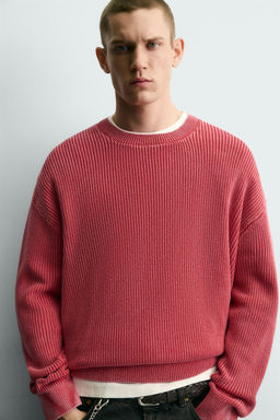 WASHED RIBBED TEXTURE JUMPER - Zara фото 6