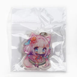 Цена за 2 шт. Брелок для ключей голографический «Аниме», 5 х 4 см