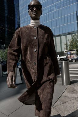 100% LEATHER COAT - Zara фото 3