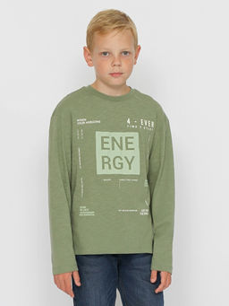 CRB wear/CWJB 63667-35-383 Джемпер для мальчика,хаки/Ex.Cherubino