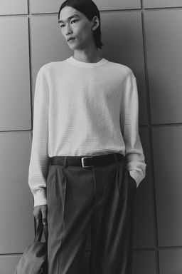 Jersey en punto con textura Regular Fit - H&m фото 3