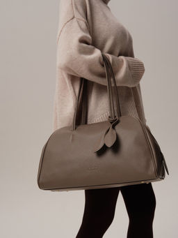 Кожаная сумка Petal DBR 31338 таупе  фото 6