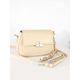Сумка женская искусственная кожа Ch&K-8630, 1отд, плечевой ремень, бежевый SALE 255073