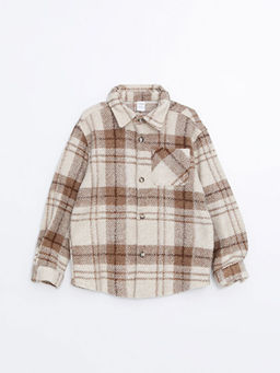 Uzun Kollu Ekose Desenli Erkek ?ocuk Oduncu G?mlek