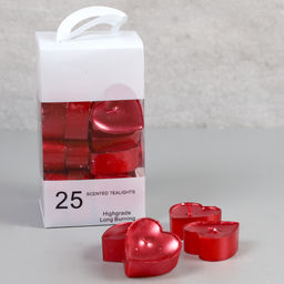 Свеча 25 штук Сердце / M-2505 /уп 24/48/глиттер - Галеонтрейд фото 5