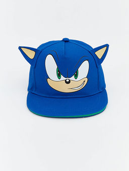 Sonic Bask?l? Erkek ?ocuk Kep ?apka