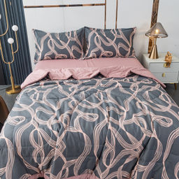 Комплект постельного белья Сатин с Одеялом 100% хлопок OB143 Евро/50-70 2 шт - Ситрейд фото 4